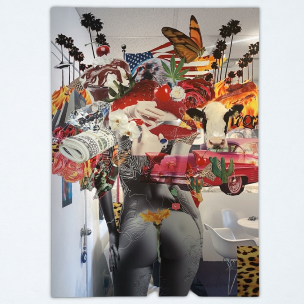 “Untitled” 2021 (Cow & Pop Americana Composition) Kelly Dabbah