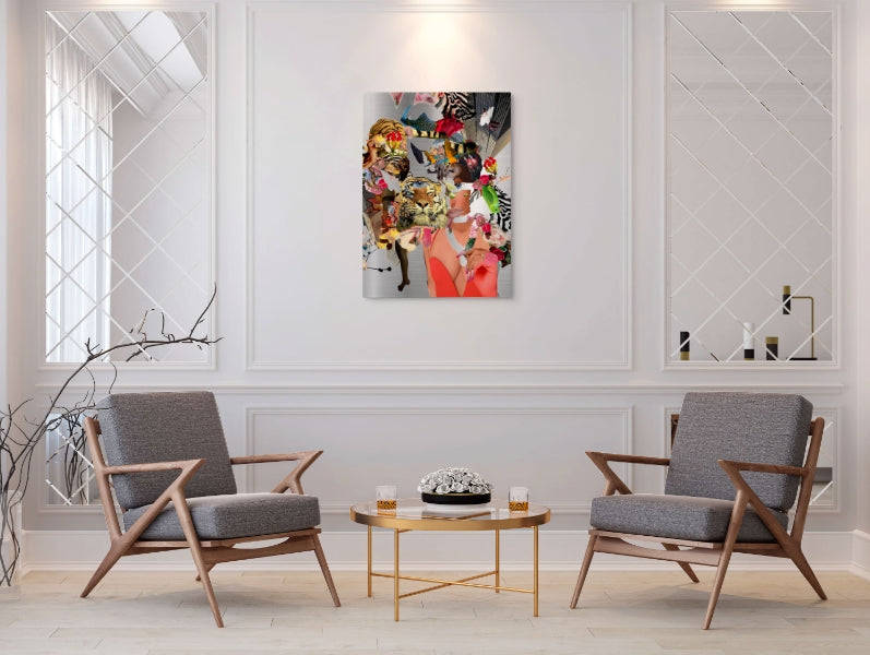 “Untitled” 2023 (Tiger Eye & Figure Composition) Kelly Dabbah