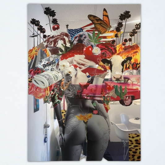 “Untitled” 2021 (Cow & Pop Americana Composition) Kelly Dabbah