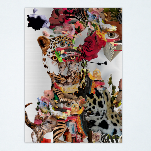 “Untitled” 2023  (Tiger & Rose Composition) Kelly Dabbah